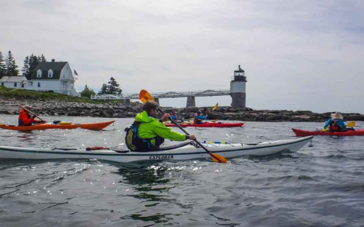 maine sea kayaking trip for teens
